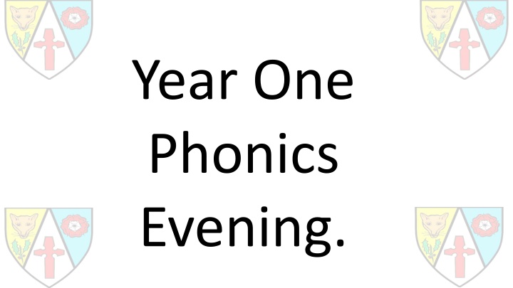 year one phonics evening