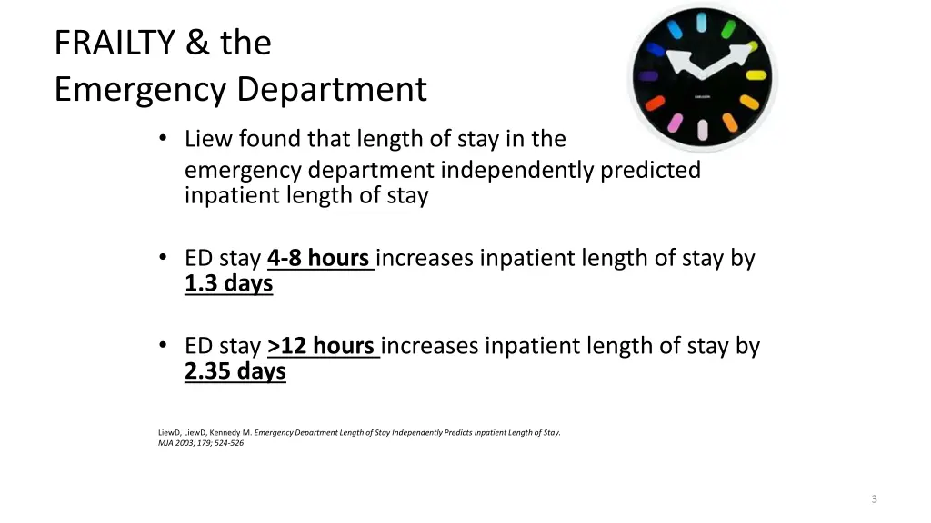 frailty the emergency department