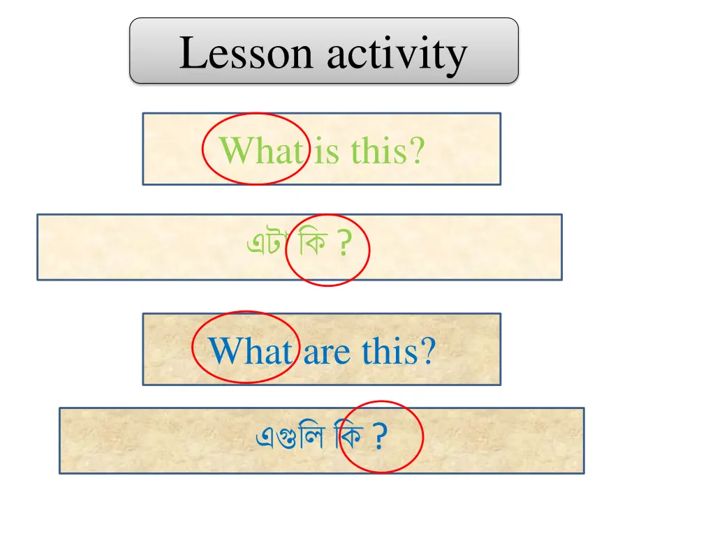 lesson activity