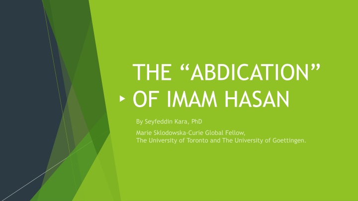 the abdication of imam hasan