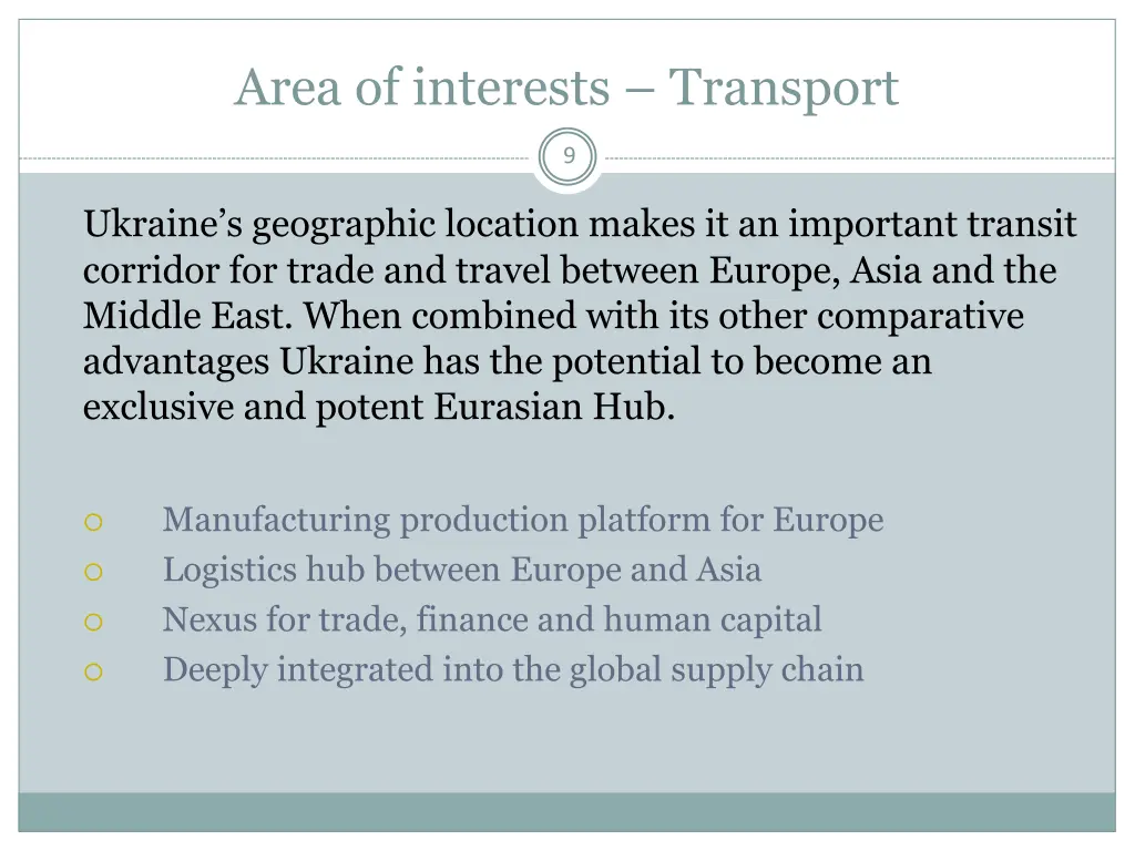 area of interests transport 1