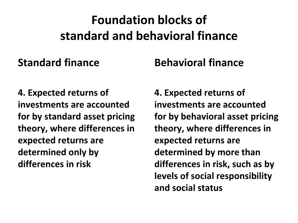 foundation blocks of standard and behavioral 3