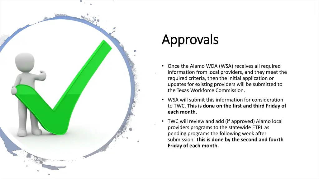 approvals approvals