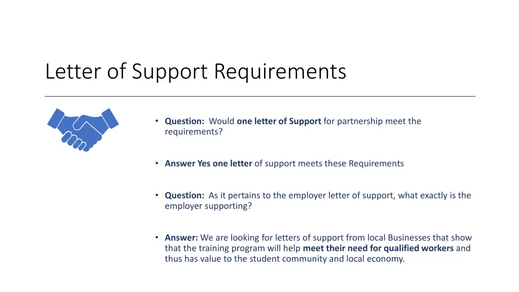 letter of support requirements 1