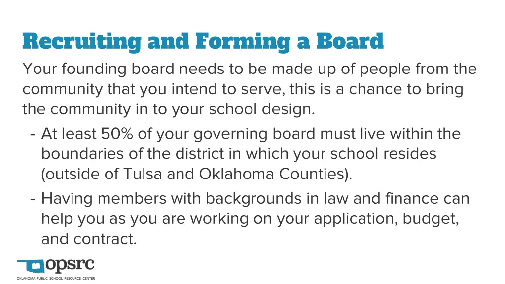 recruiting and forming a board your founding