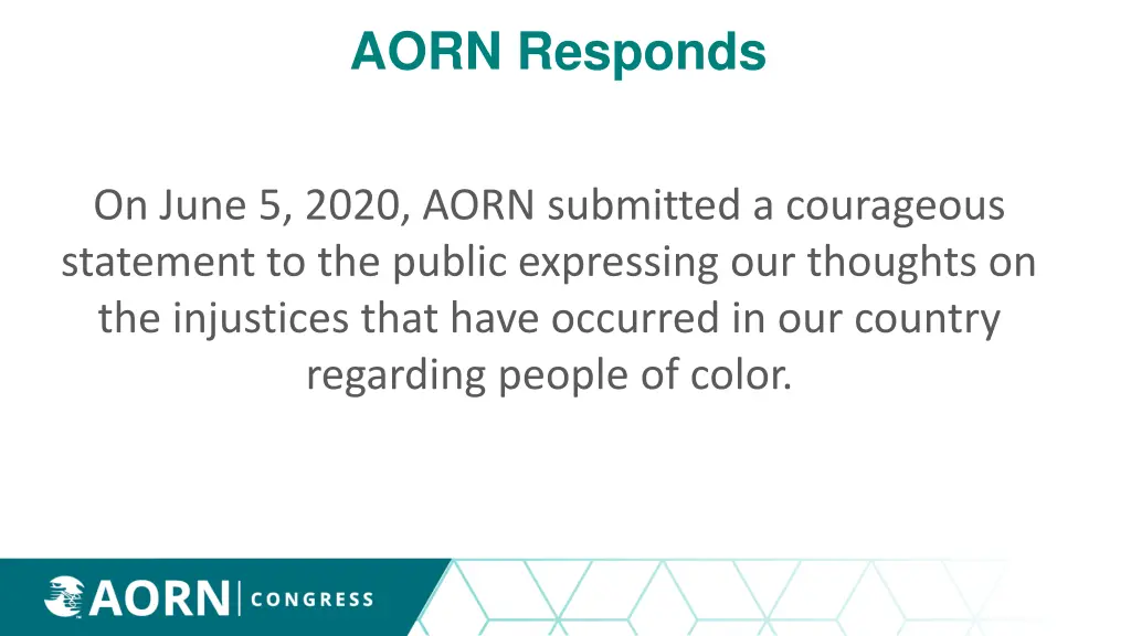 aorn responds