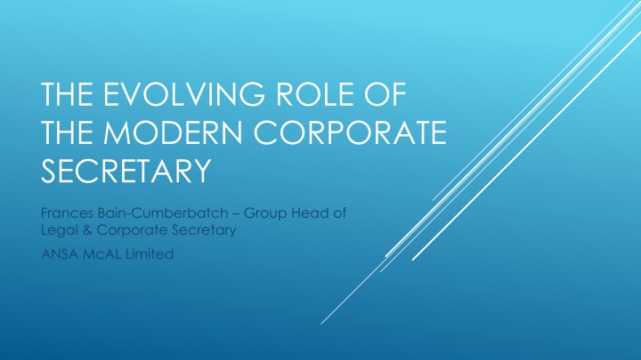 the evolving role of the modern corporate