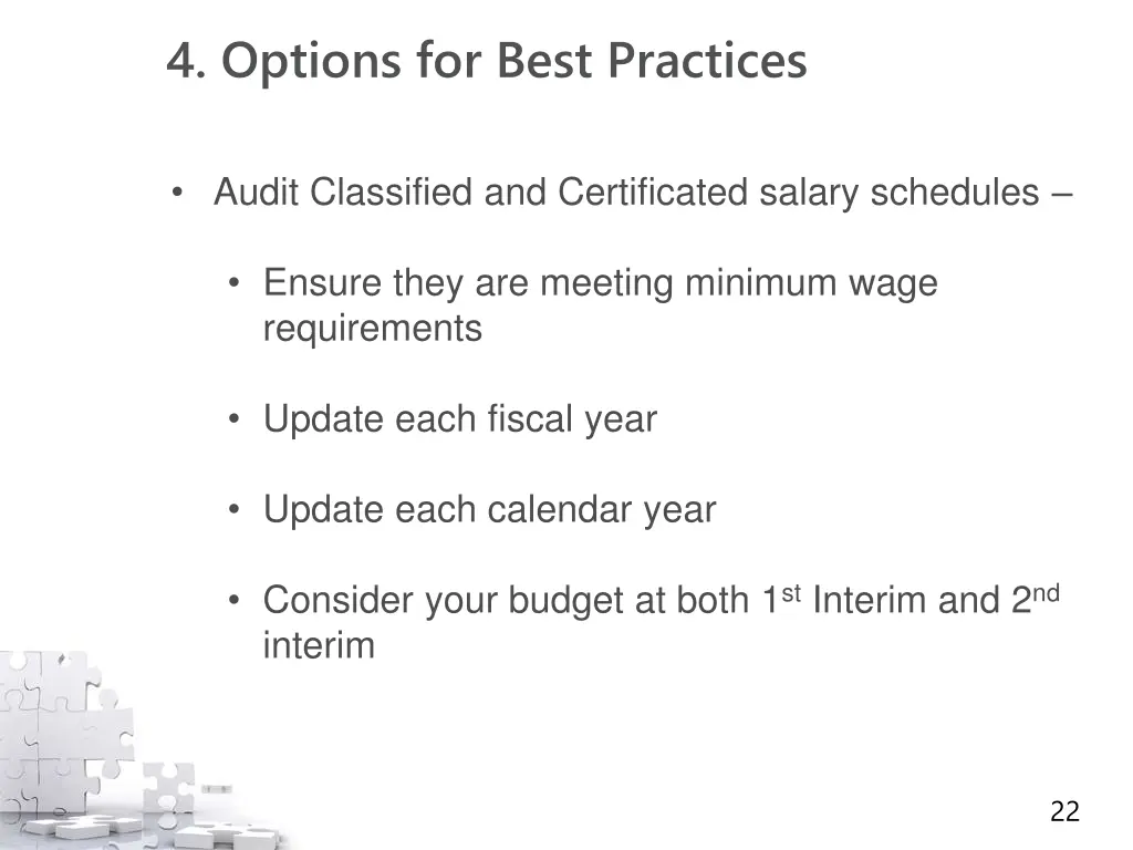 4 options for best practices 1