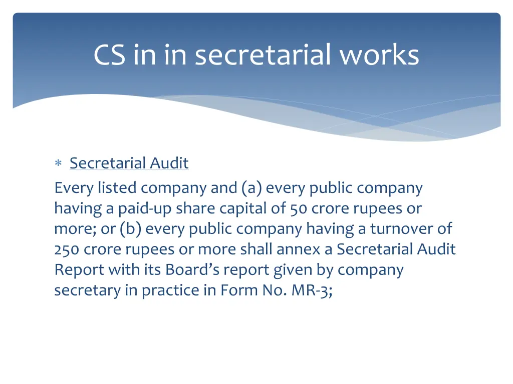 cs in in secretarial works