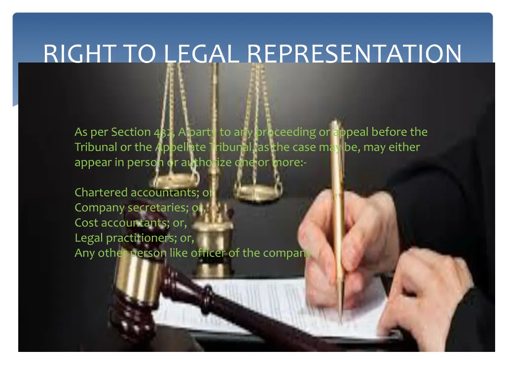 right to legal representation