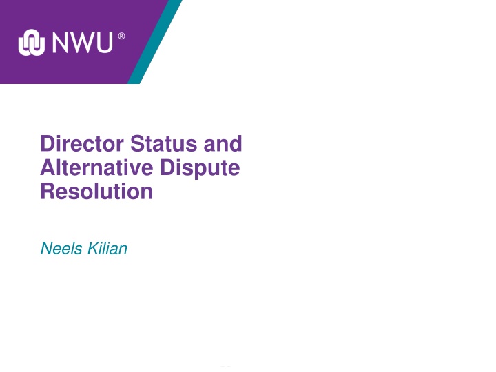 director status and alternative dispute resolution