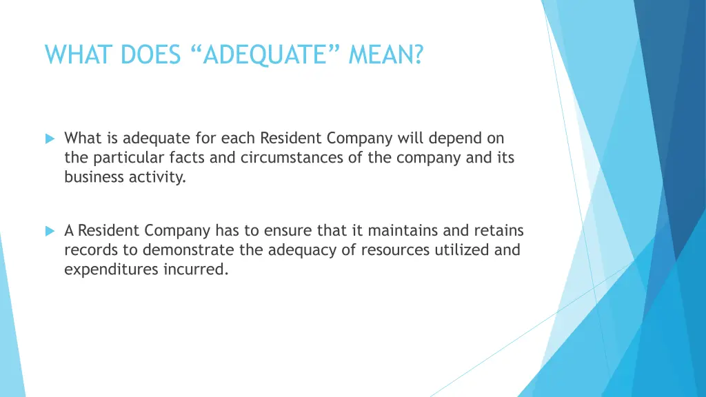 what does adequate mean