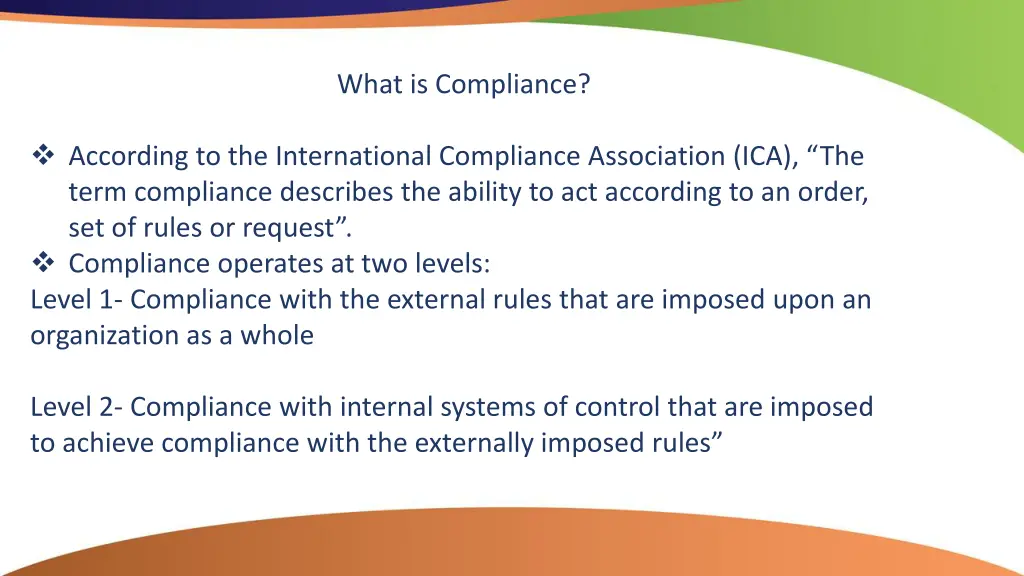 what is compliance