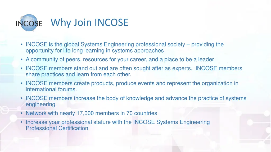 why join incose