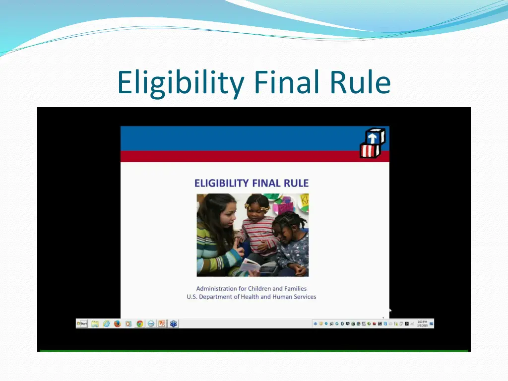 eligibility final rule