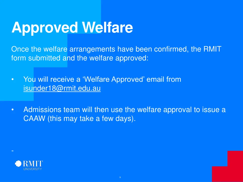 approved welfare