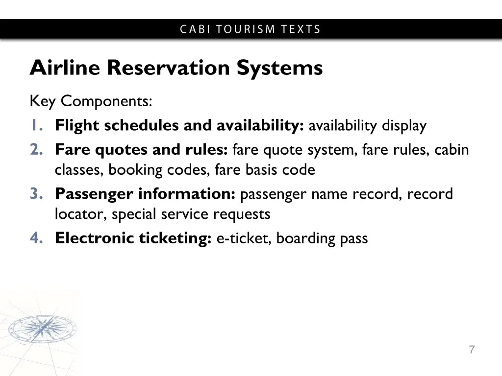 airline reservation systems