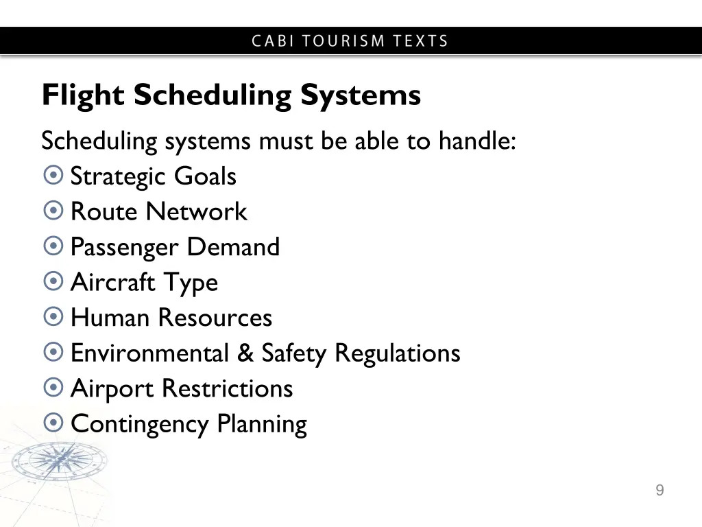 flight scheduling systems scheduling systems must