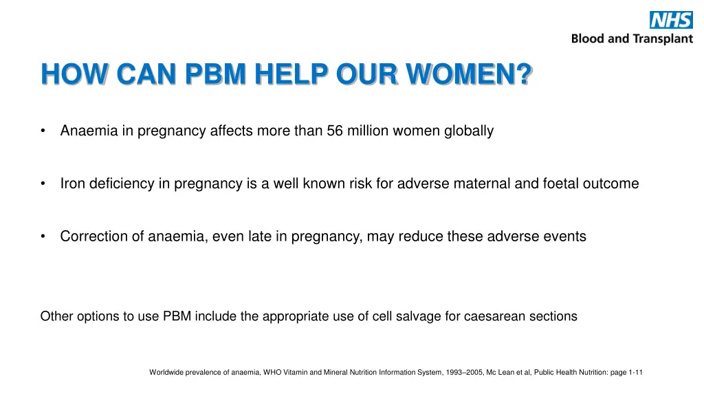 how can pbm help our women