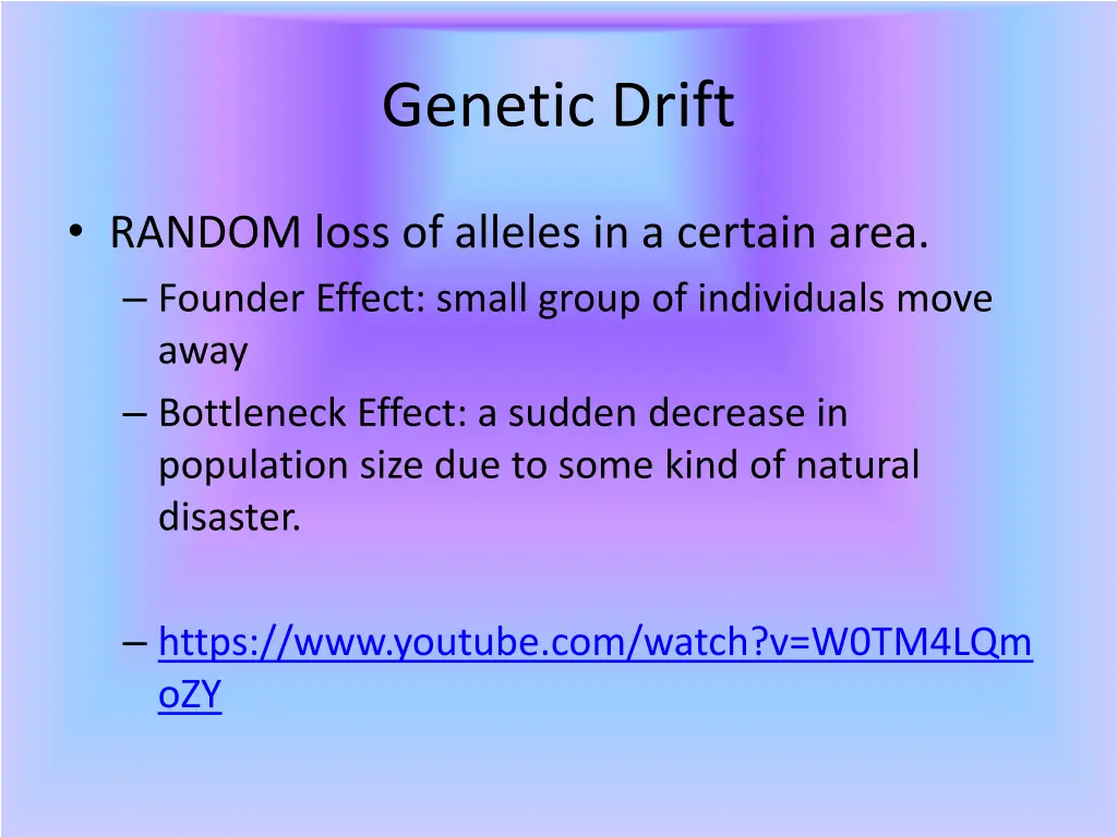 genetic drift