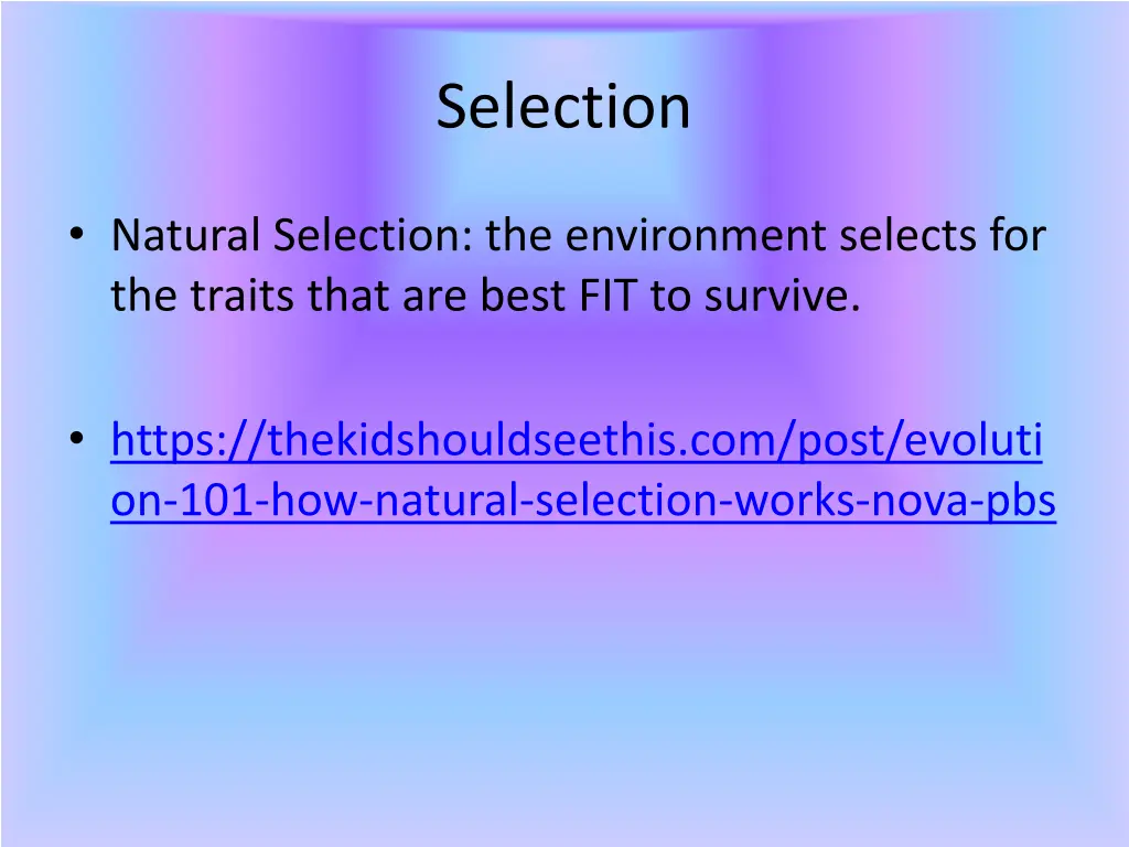 selection 1