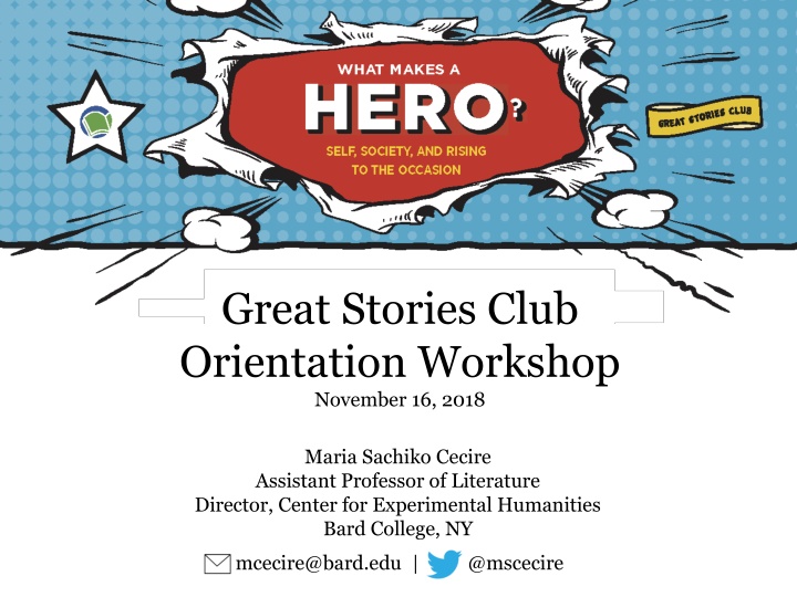 great stories club orientation workshop november