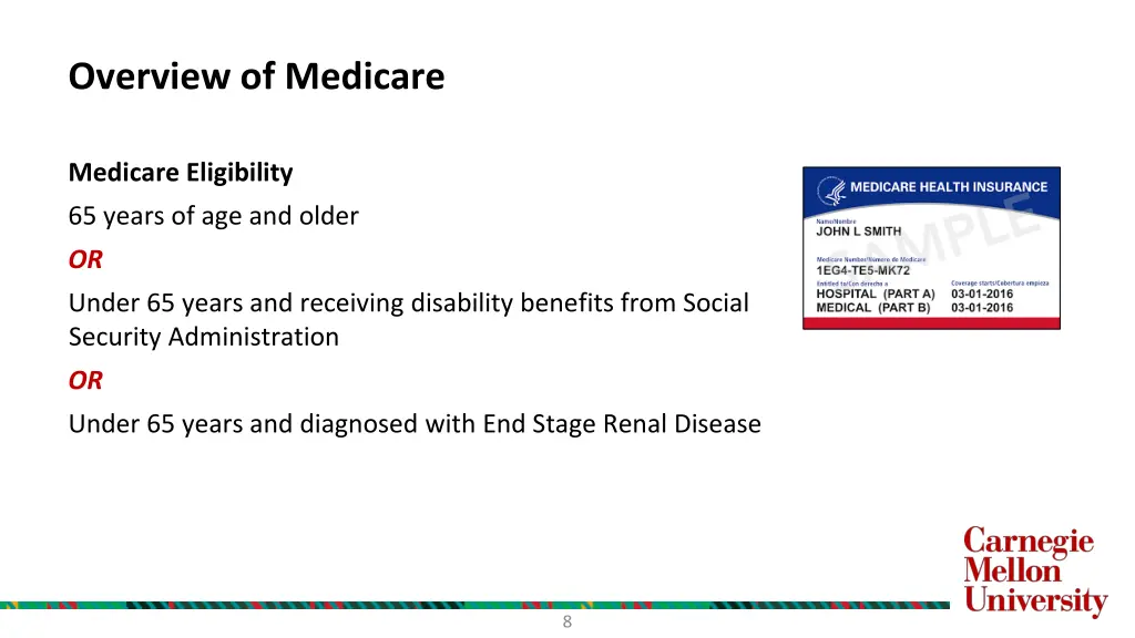 overview of medicare 1