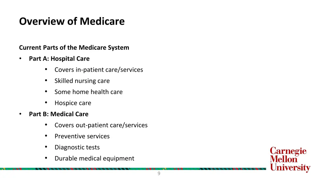 overview of medicare 2