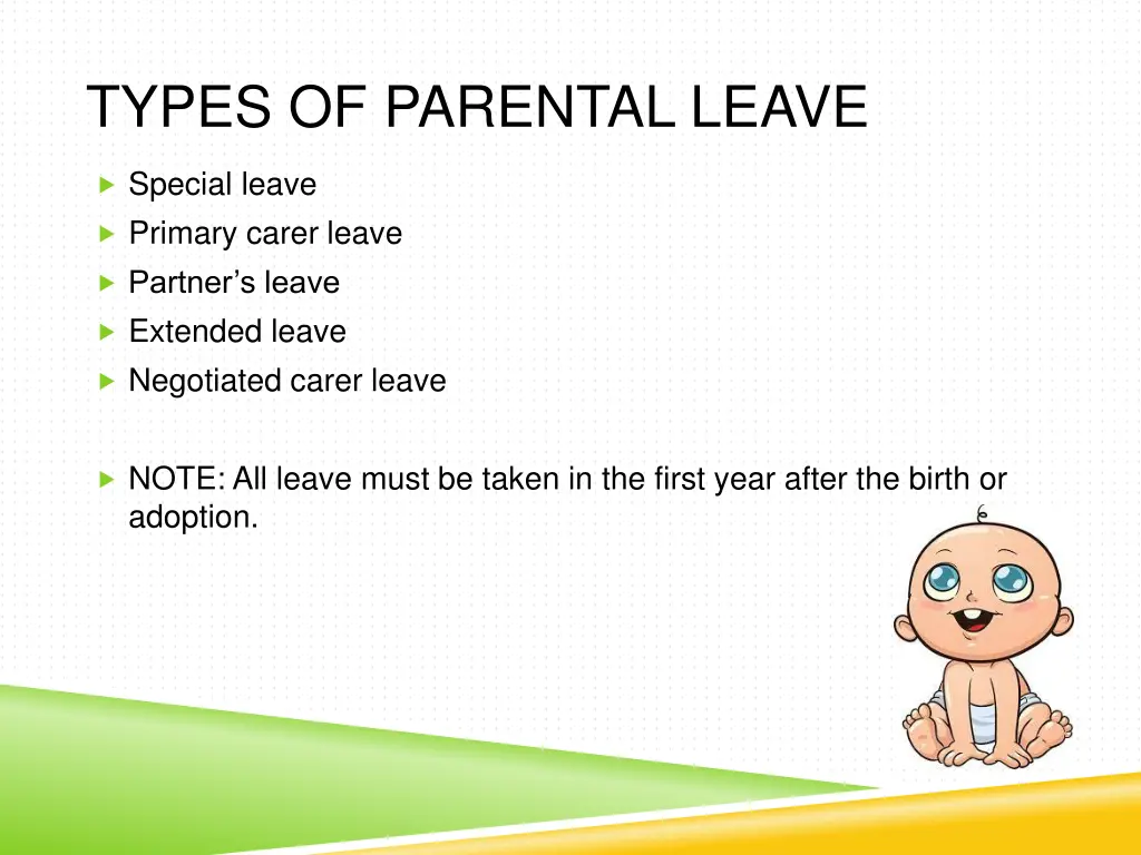 types of parental leave