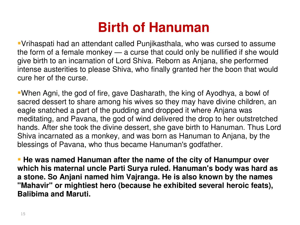 birth of hanuman