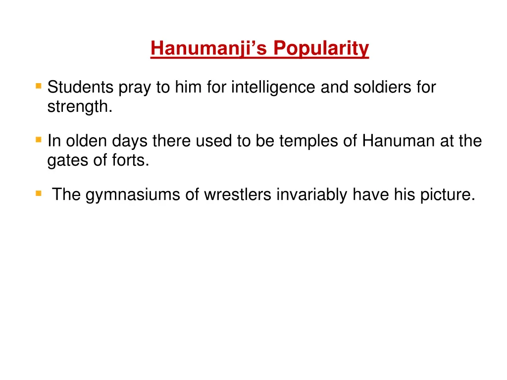 hanumanji s popularity