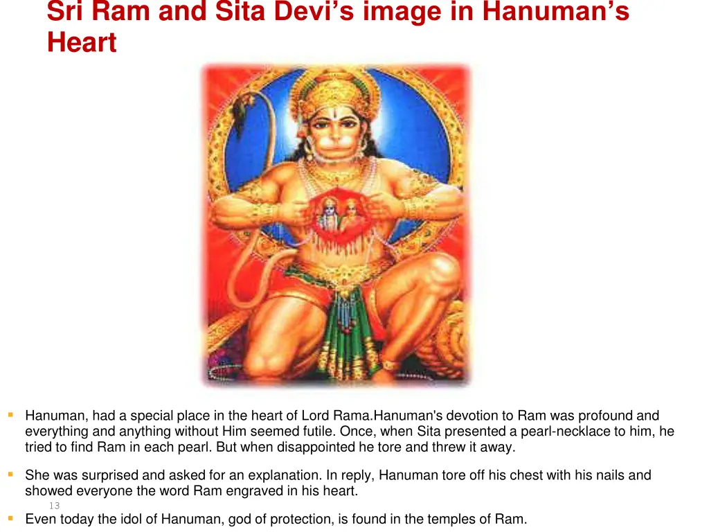 sri ram and sita devi s image in hanuman s heart