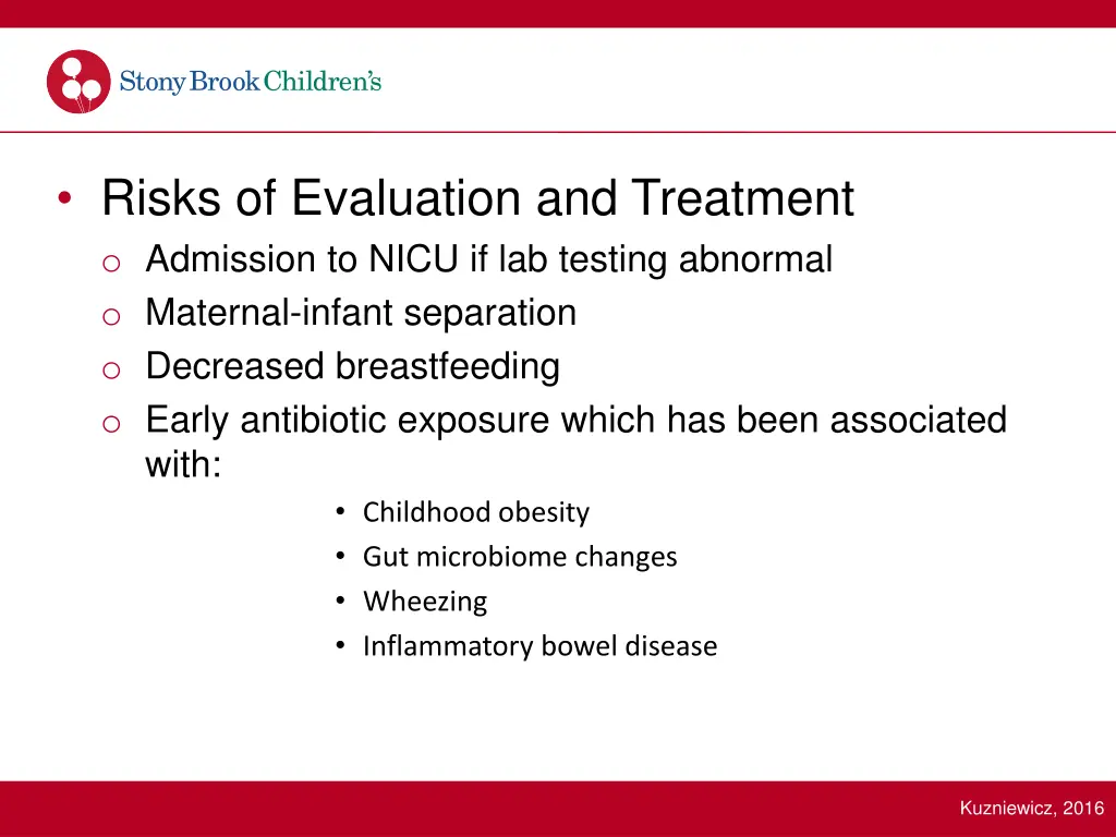 risks of evaluation and treatment o admission