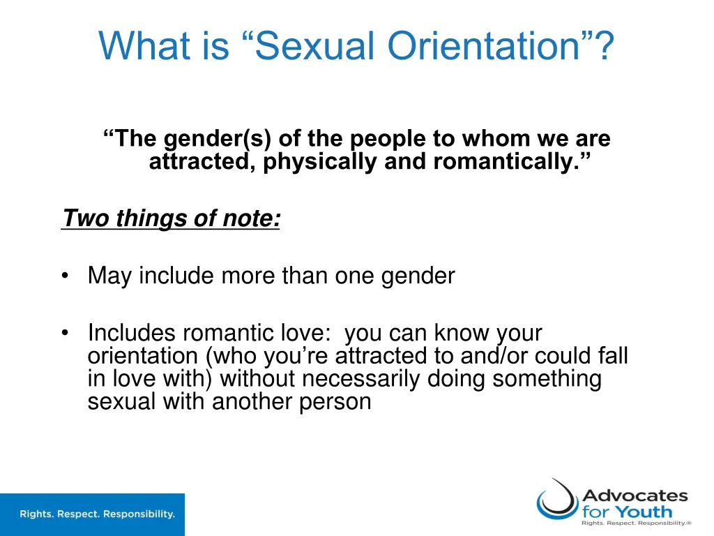 what is sexual orientation 1