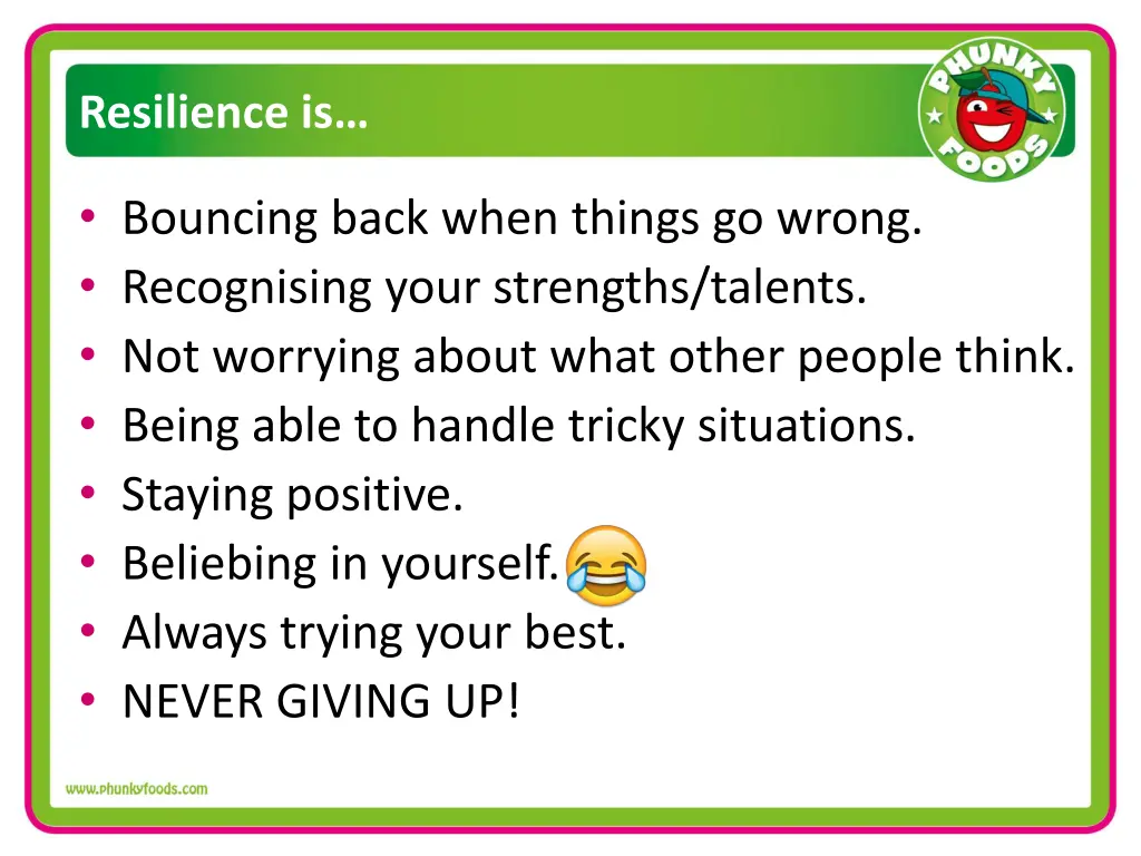 resilience is