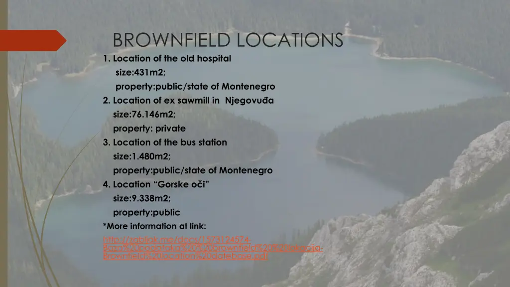 brownfield locations 1 location