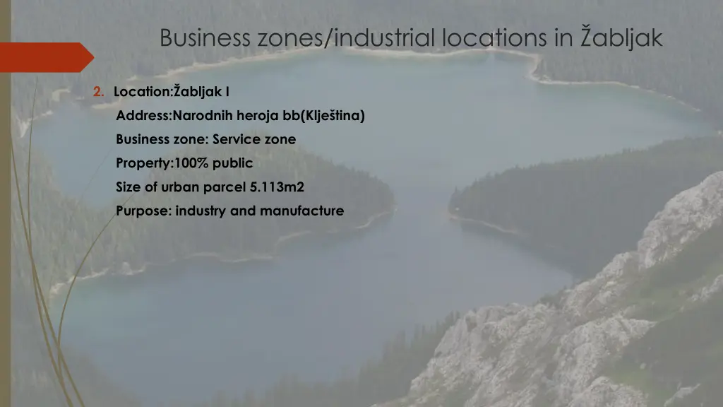 business zones industrial locations in abljak 2