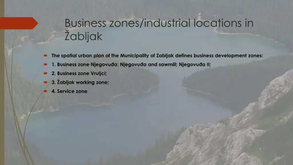 business zones industrial locations in abljak