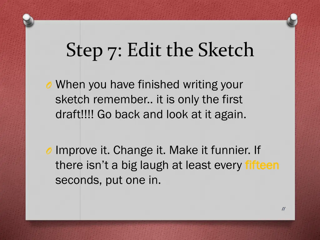 step 7 edit the sketch