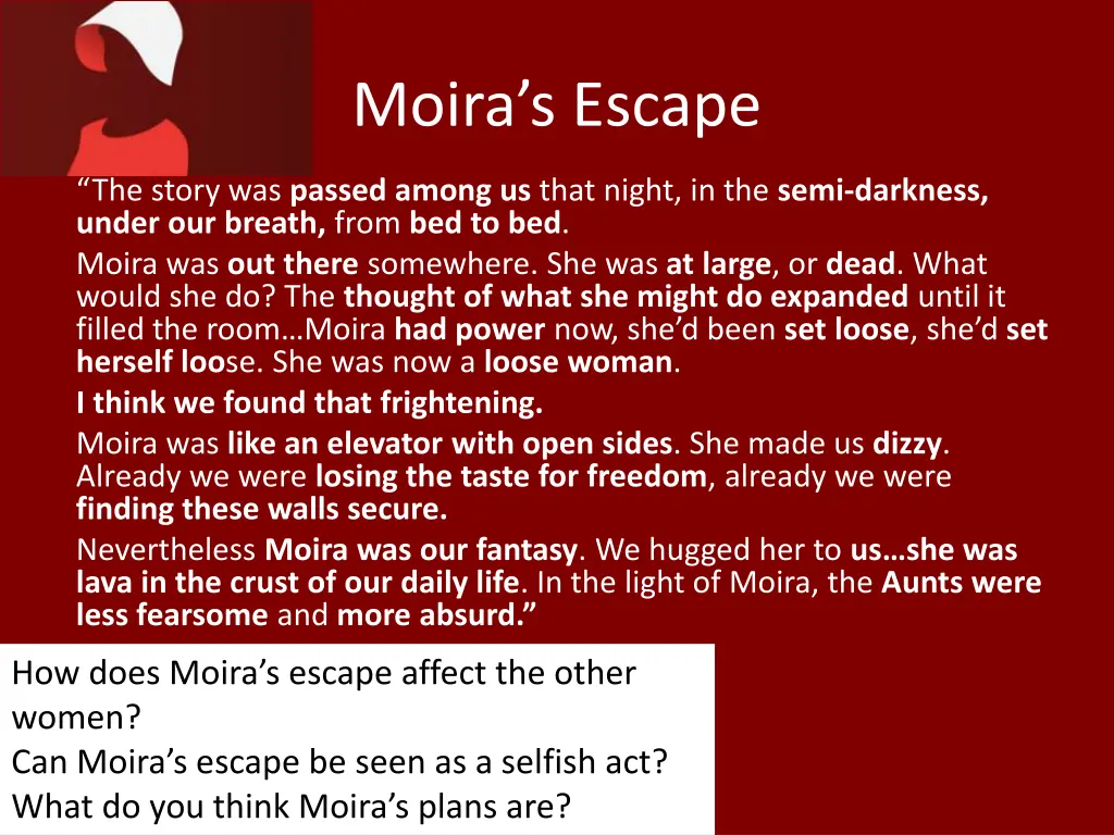 moira s escape