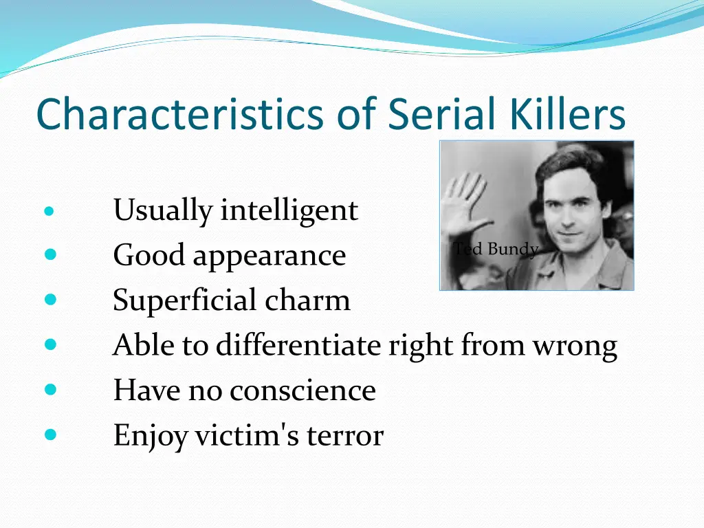 characteristics of serial killers