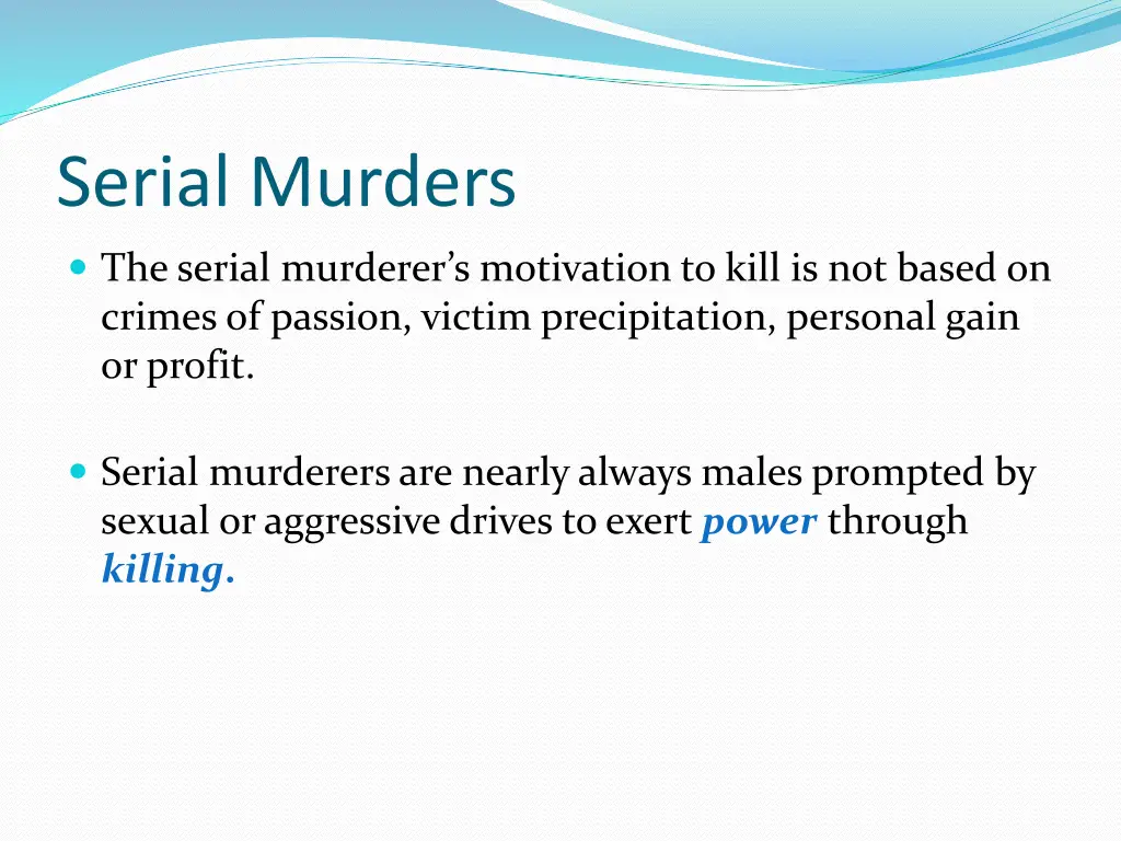 serial murders