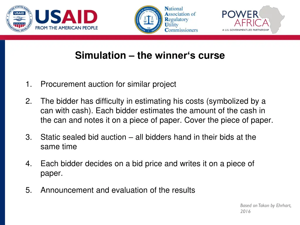 simulation the winner s curse