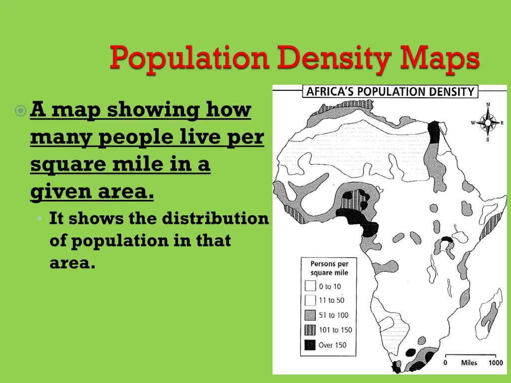 a map showing how many people live per square