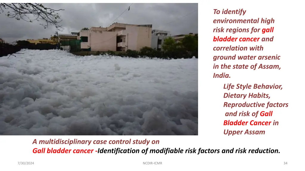 to identify environmental high risk regions 1