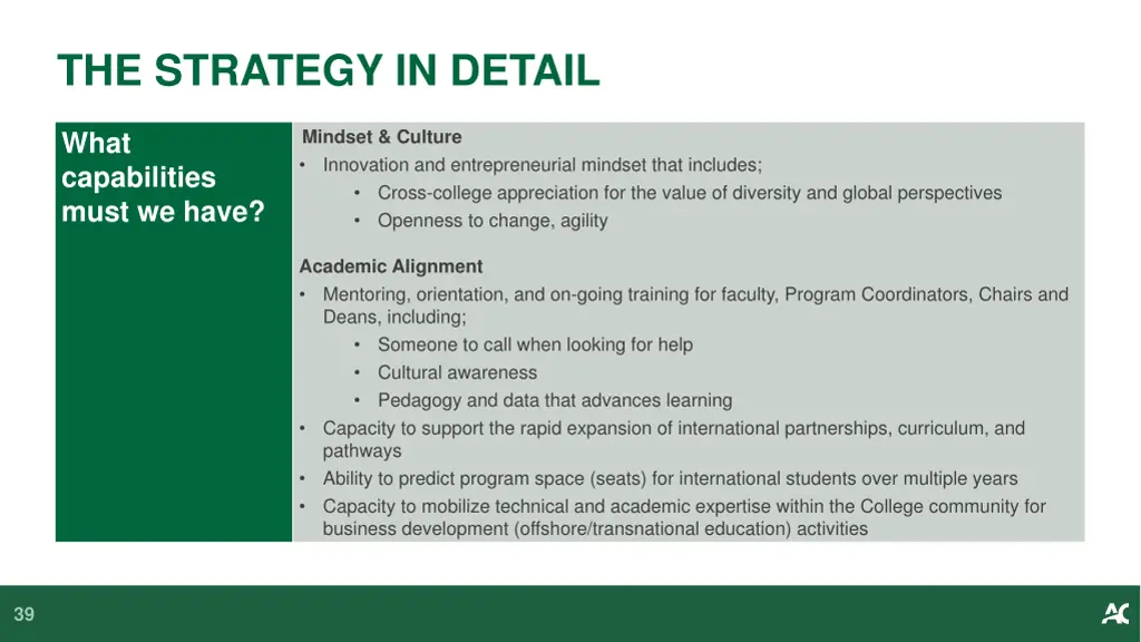 the strategy in detail 4