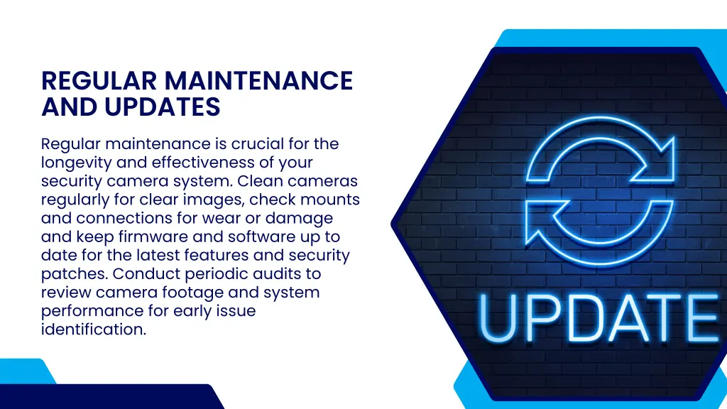 regular maintenance and updates regular