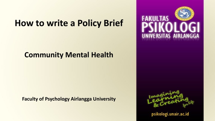 how to write a policy brief