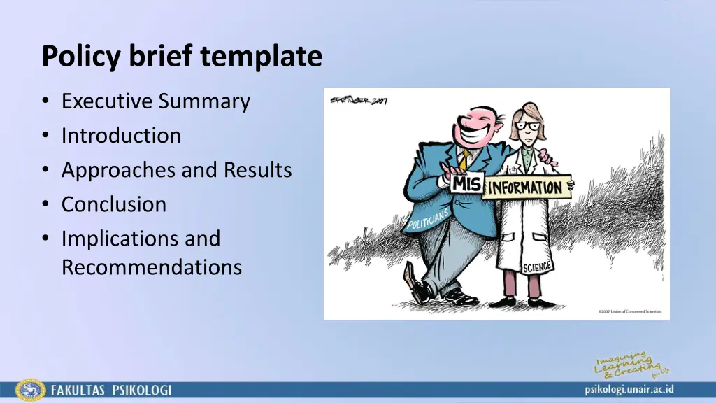 policy brief template