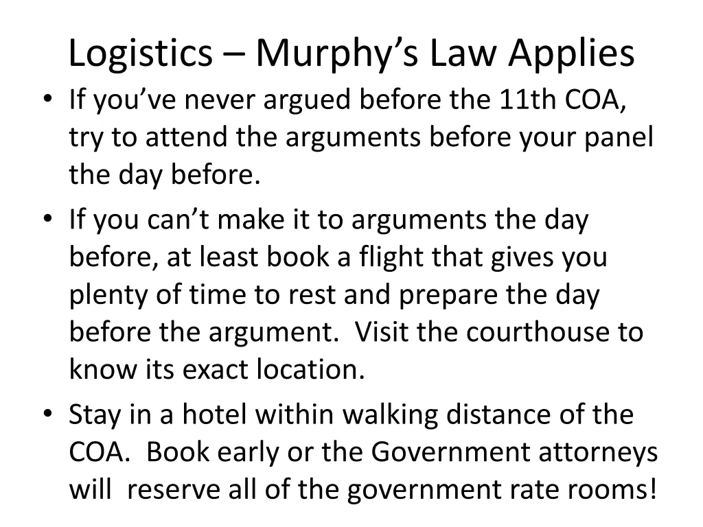 logistics murphy s law applies if you ve never